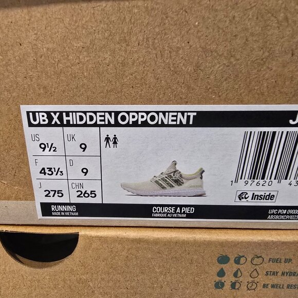 Adidas The Hidden Opponent x UltraBoost 1.0 JS1646 Men's Sz 9.5 White Green NEW - Picture 10 of 14